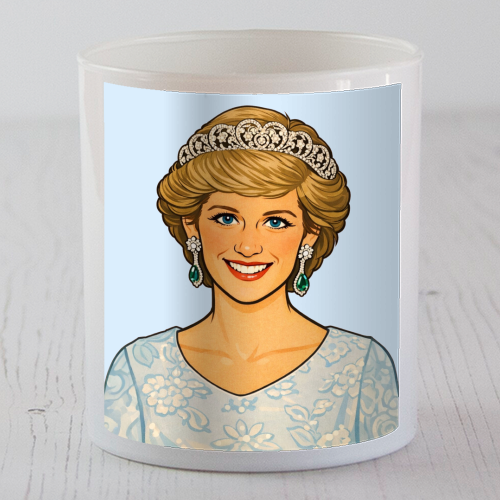 Princess Di - scented candle by Ms Doodle