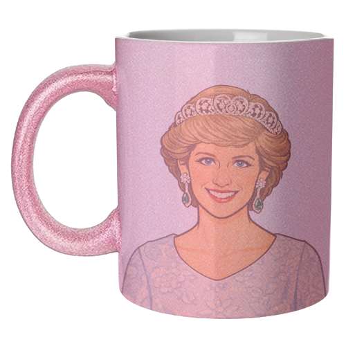 Princess Di - unique mug by Ms Doodle