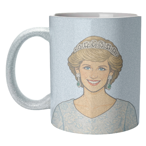 Princess Di - unique mug by Ms Doodle