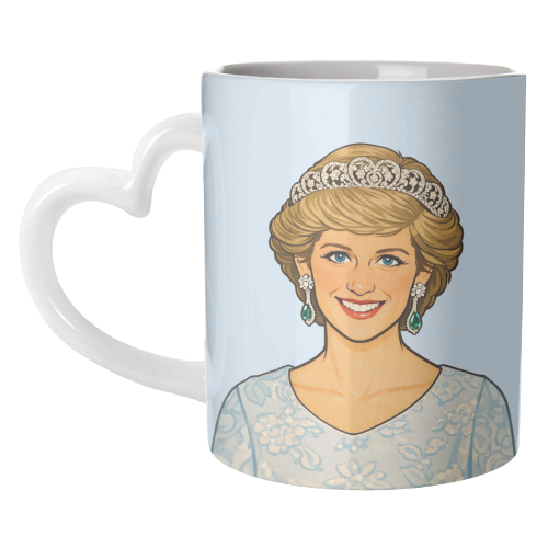 Princess Di - unique mug by Ms Doodle