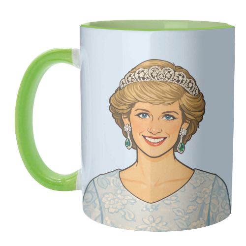 Princess Di - unique mug by Ms Doodle
