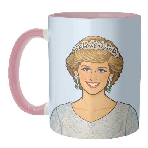 Princess Di - unique mug by Ms Doodle