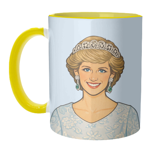 Princess Di - unique mug by Ms Doodle