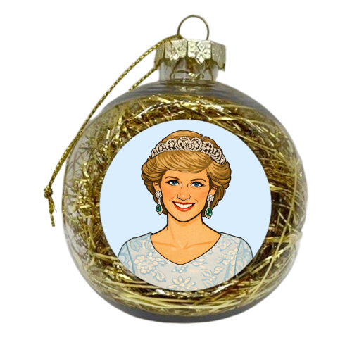 Princess Di - xmas bauble by Ms Doodle