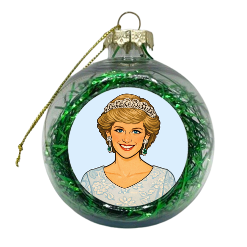 Princess Di - xmas bauble by Ms Doodle
