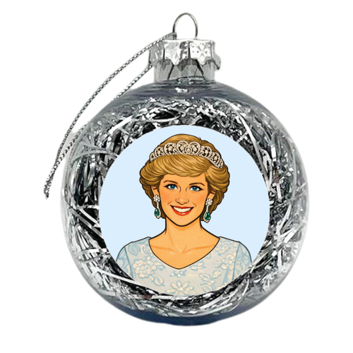 Princess Di - xmas bauble by Ms Doodle