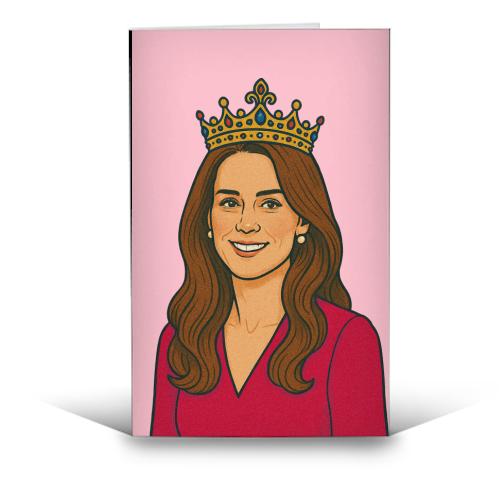 Princess Kate - funny greeting card by Ms Doodle