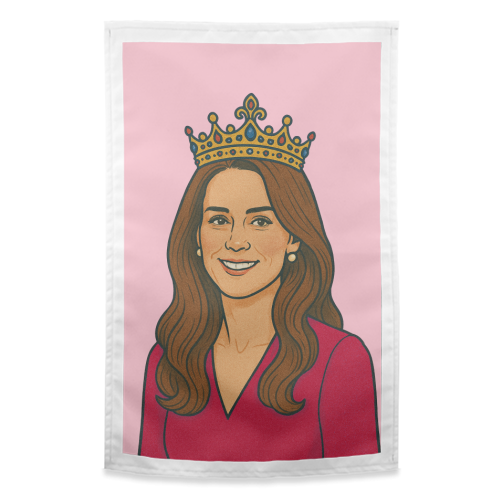 Princess Kate - funny tea towel by Ms Doodle