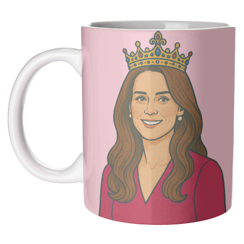Princess Kate - unique mug by Ms Doodle