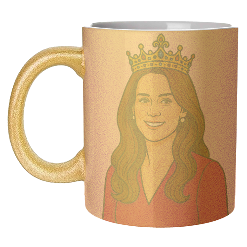 Princess Kate - unique mug by Ms Doodle
