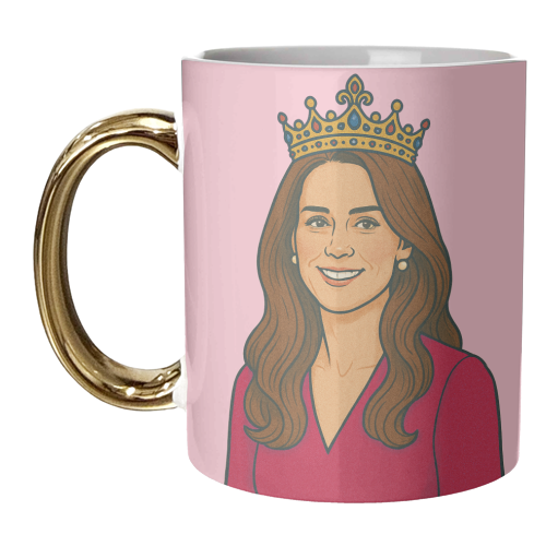 Princess Kate - unique mug by Ms Doodle