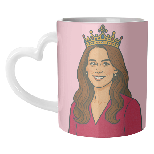 Princess Kate - unique mug by Ms Doodle