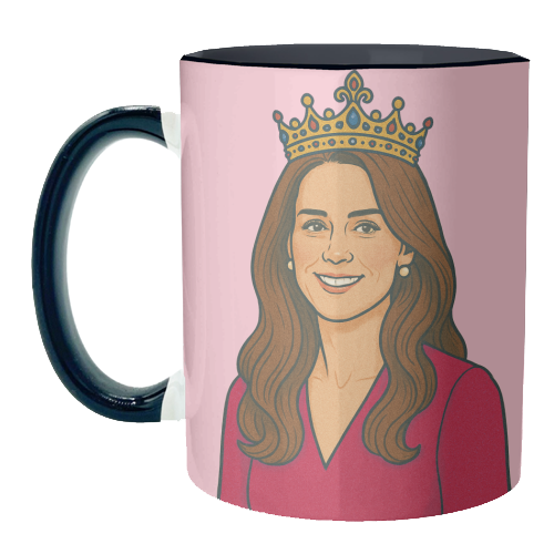 Princess Kate - unique mug by Ms Doodle