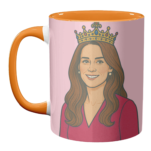 Princess Kate - unique mug by Ms Doodle