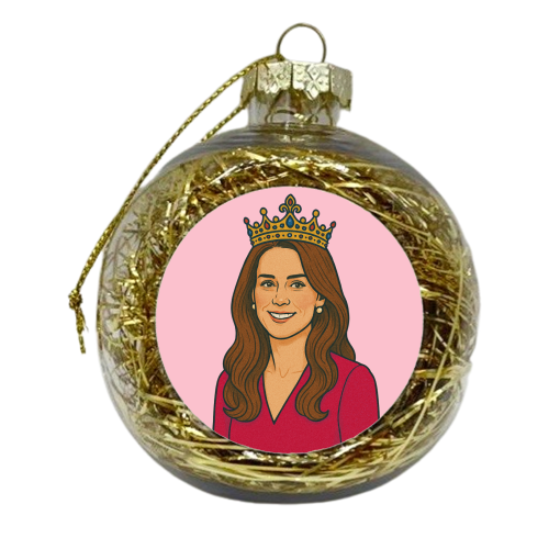 Princess Kate - xmas bauble by Ms Doodle