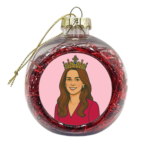 Princess Kate - xmas bauble by Ms Doodle