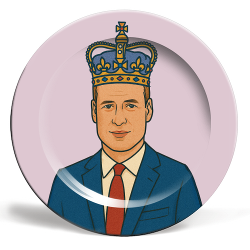 William - ceramic dinner plate by Ms Doodle