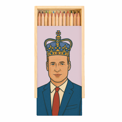 William - Coloured Pencils with Box by Ms Doodle