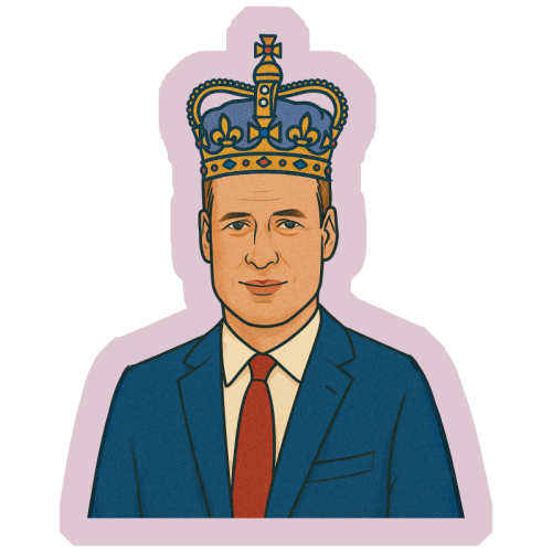 William - Die Cut Sticker by Ms Doodle