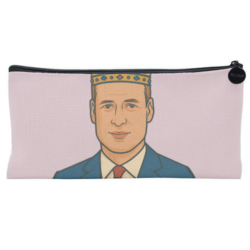 William - flat pencil case by Ms Doodle