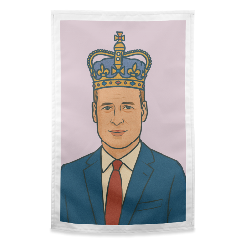 William - funny tea towel by Ms Doodle