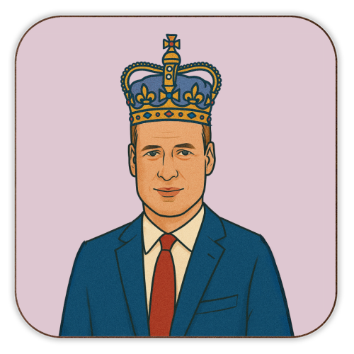 William - personalised beer coaster by Ms Doodle