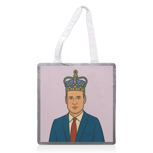 William - printed canvas tote bag by Ms Doodle