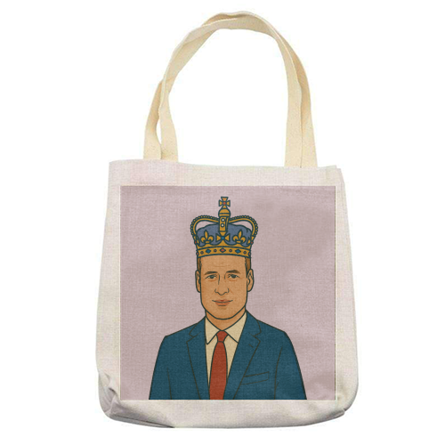 William - printed canvas tote bag by Ms Doodle