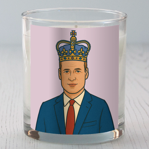 William - scented candle by Ms Doodle