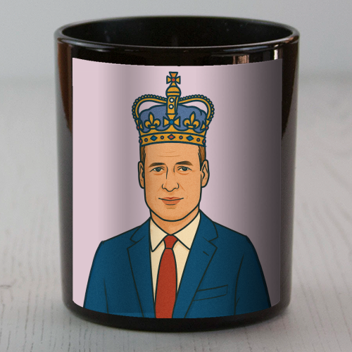 William - scented candle by Ms Doodle