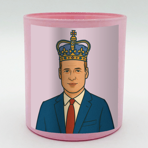 William - scented candle by Ms Doodle