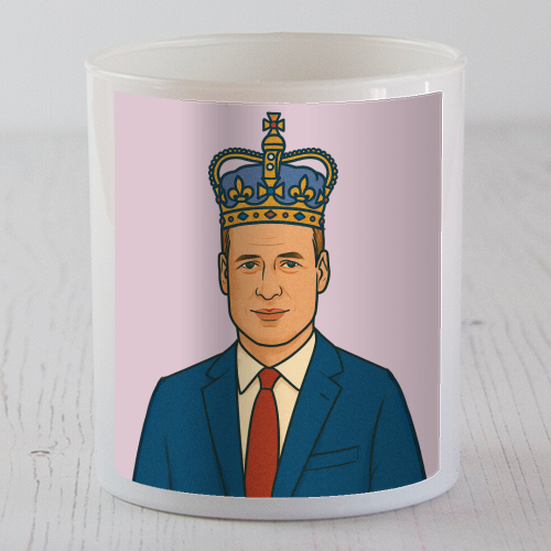 William - scented candle by Ms Doodle