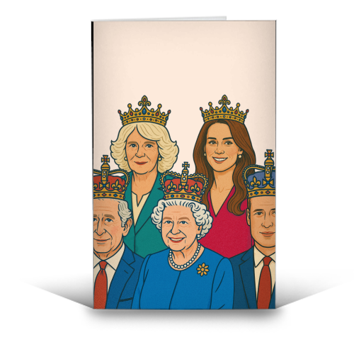 The Royal Family - funny greeting card by Ms Doodle