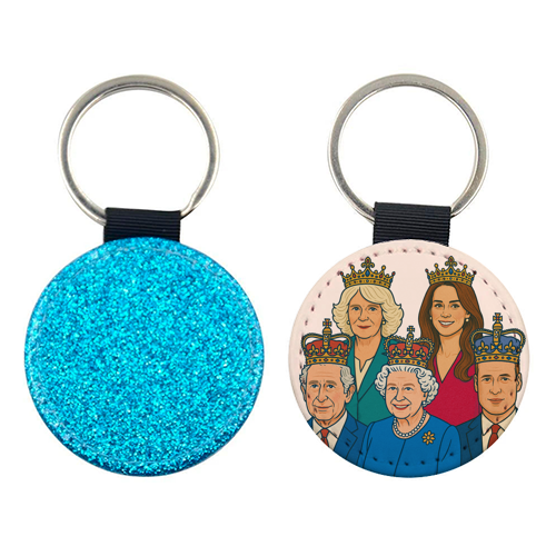 The Royal Family - keyring by Ms Doodle