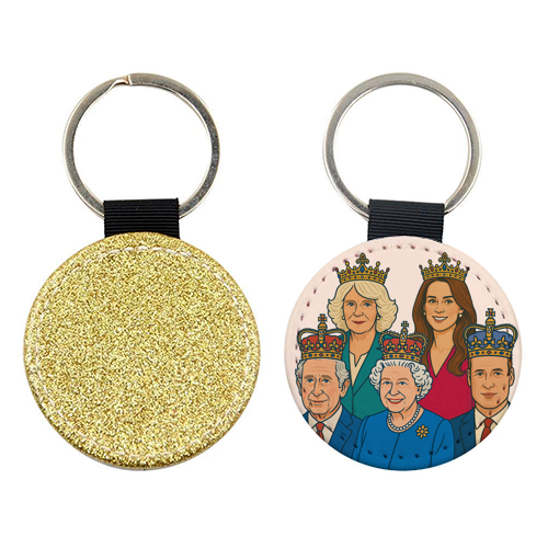 The Royal Family - keyring by Ms Doodle
