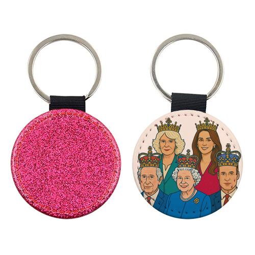 The Royal Family - keyring by Ms Doodle