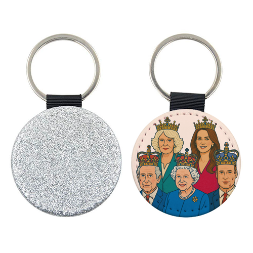 The Royal Family - keyring by Ms Doodle