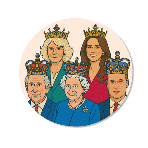 The Royal Family - Magnet by Ms Doodle