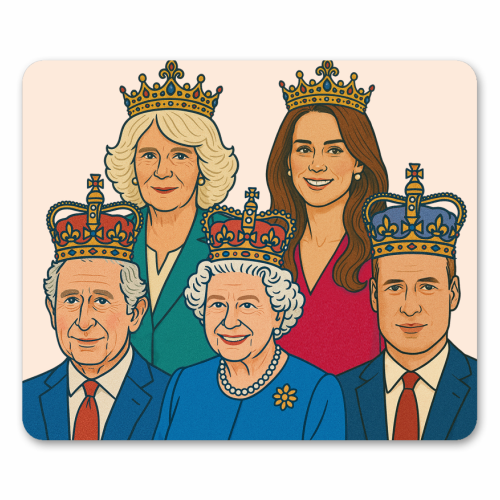 The Royal Family - mouse mat by Ms Doodle
