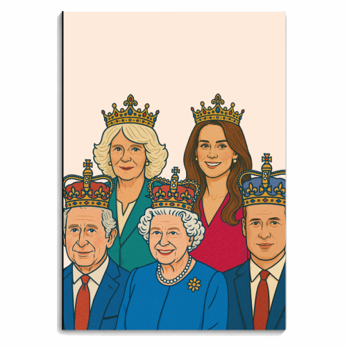 The Royal Family - personalised A4, A5, A6 notebook by Ms Doodle