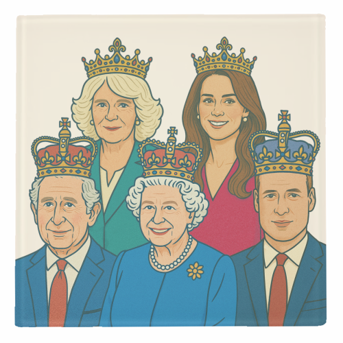 The Royal Family - personalised beer coaster by Ms Doodle