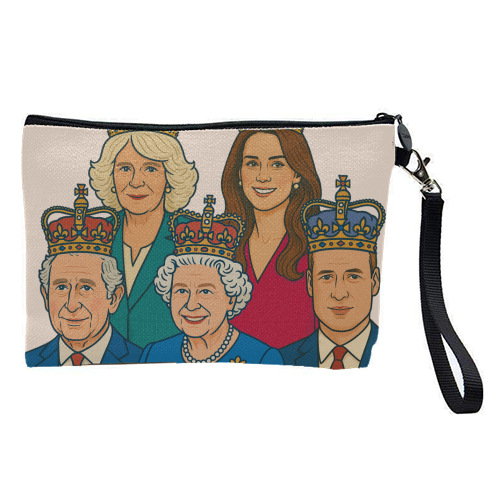 The Royal Family - pretty makeup bag by Ms Doodle