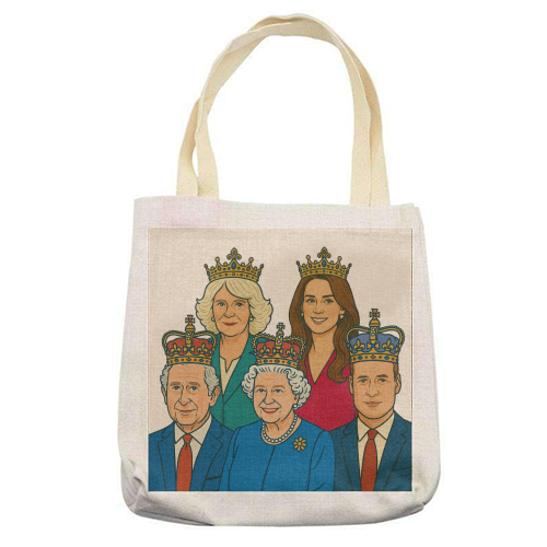 The Royal Family - printed canvas tote bag by Ms Doodle