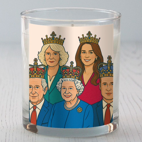 The Royal Family - scented candle by Ms Doodle