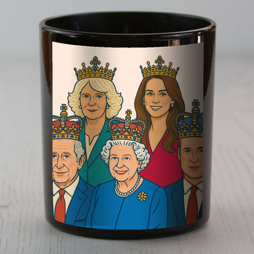The Royal Family - scented candle by Ms Doodle