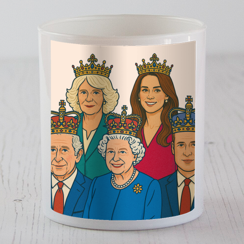 The Royal Family - scented candle by Ms Doodle