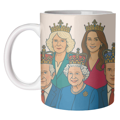 The Royal Family - unique mug by Ms Doodle
