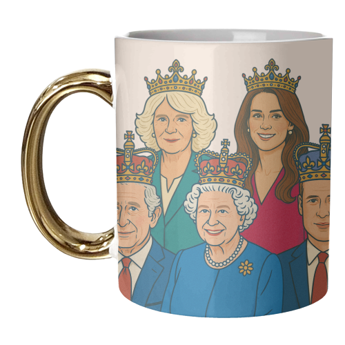 The Royal Family - unique mug by Ms Doodle