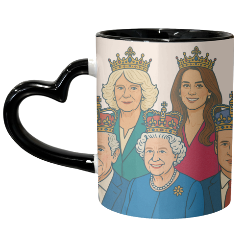 The Royal Family - unique mug by Ms Doodle