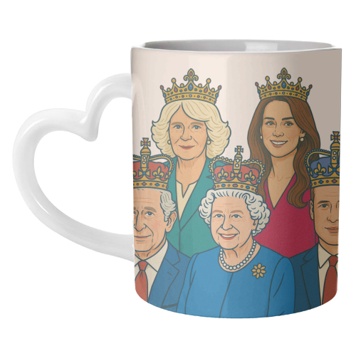 The Royal Family - unique mug by Ms Doodle